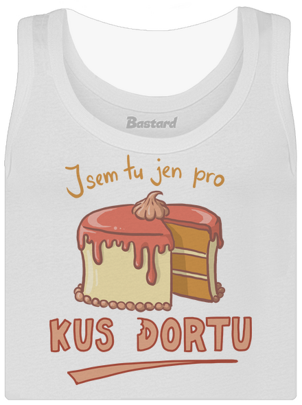 Pro kus dortu dámské tílko klasické White