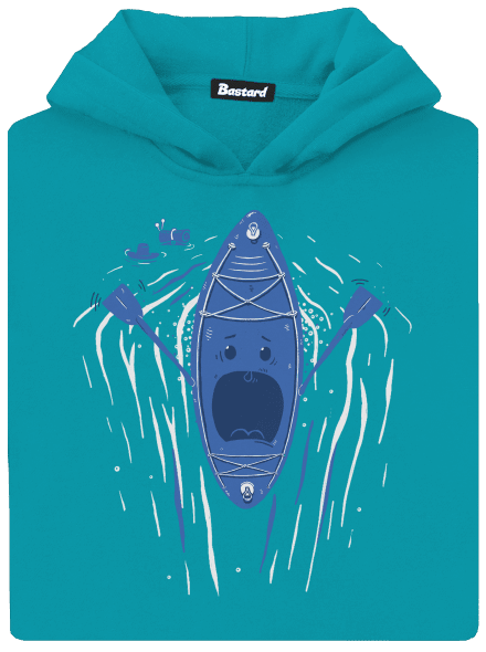 Ahhhh! dětská mikina klokanka Hawaiian Blue