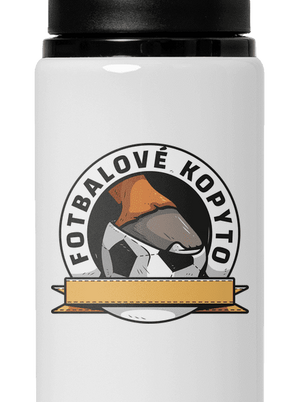 Fotbalové kopyto lahev na vodu White