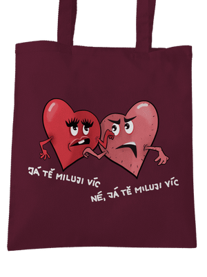 Srdíčka taška Burgundy