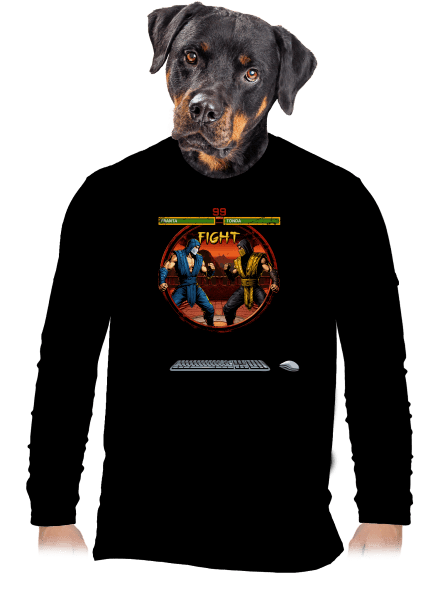 B17: Mortal Kombat pánské dlouhý rukáv Black