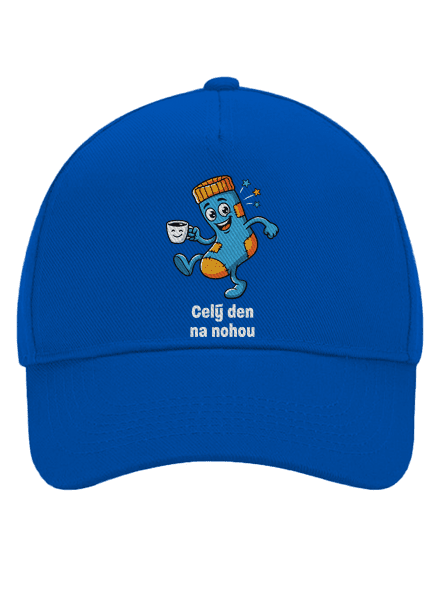 Na nohou kšiltovka baseballka Bright Royal