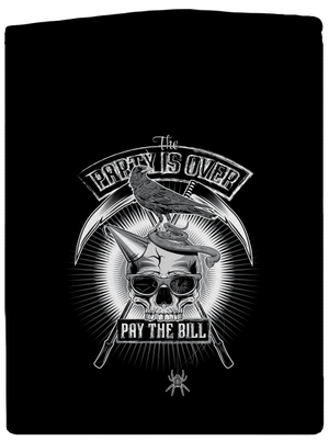 Party is over dámská mikina na zip Black