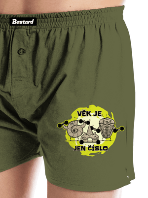 Věk je jen číslo pánské trenky Khaki