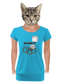 dámské tričko s lemem