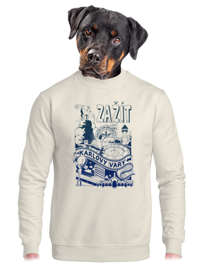 unisex mikina bez kapuce