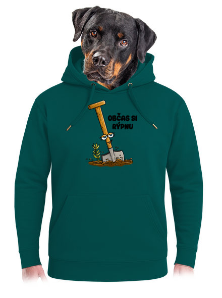 Občas si rýpnu unisex mikina premium Emerald Green