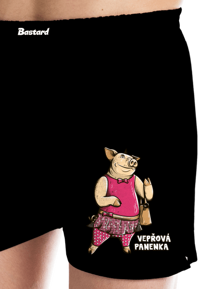 Vepřová panenka pánské trenky Black