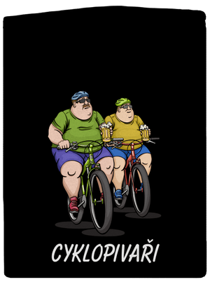 Cyklopivaři pánská mikina na zip Black