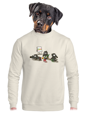 unisex mikina bez kapuce