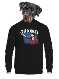 unisex mikina bez kapuce