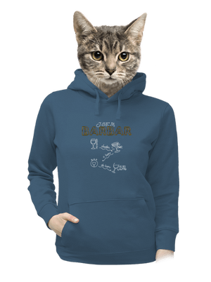 Barbar dámská mikina klokanka Denim