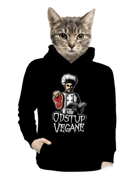Odstup vegane dámská mikina klokanka Black
