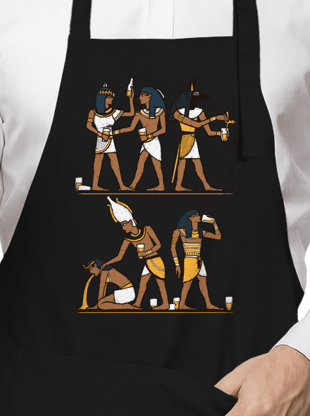 Egyptská párty zástěra Black