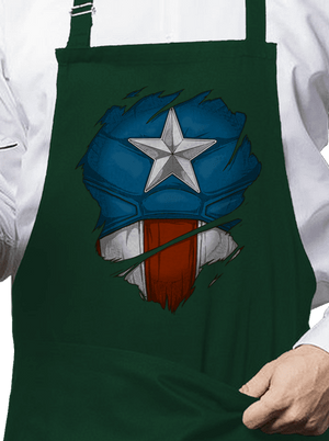 Captain Inside zástěra Bottle Green
