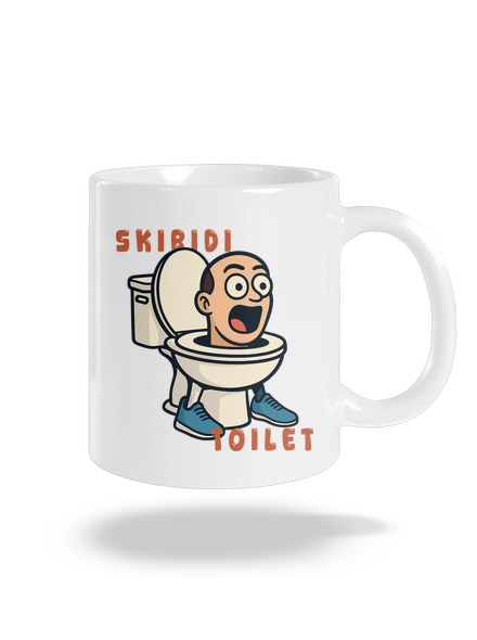Skibidi Toilet klasický hrnek White