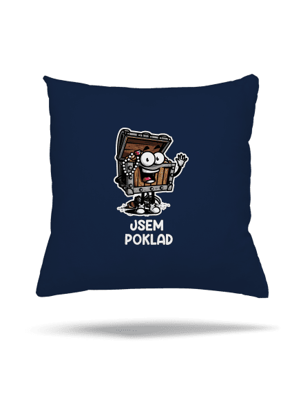 Jsem poklad polštář Dark Navy
