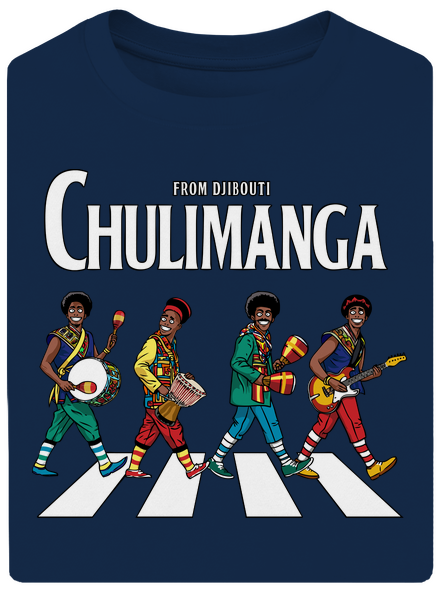 Chulimanga unisex tričko oversized Midnight Blue