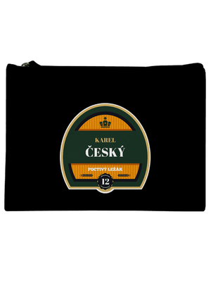 Pivní etiketa taštička Black