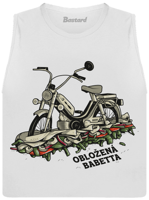 Obložená Babetta dámské tílko volné White