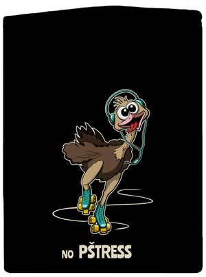 No pštress pánská mikina na zip Black