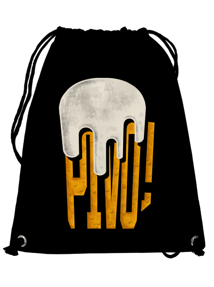 Nápis Pivo vak Black