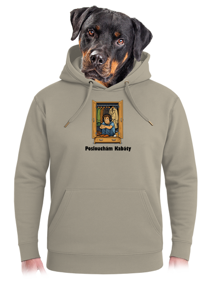 Poslouchám Kabáty unisex mikina premium Pastel Macchiato
