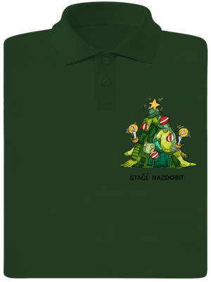 Stačí nazdobit pánská polokošile Bottle Green Mal