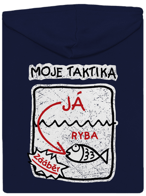 Rybářská taktika pánská mikina na zip Navy