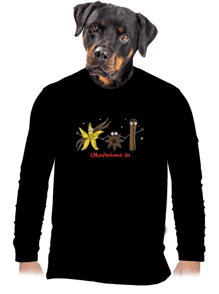 Okořeňme to pánské dlouhý rukáv Black