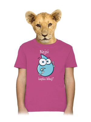 Nejsi kapku blbej dětské tričko Fuchsia