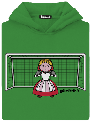 Gólmanka dětská mikina klokanka Kelly Green AWD