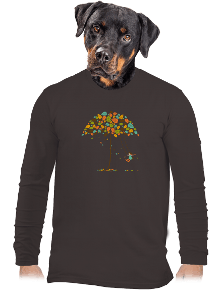 Radost z podzimu pánské dlouhý rukáv Bear Brown