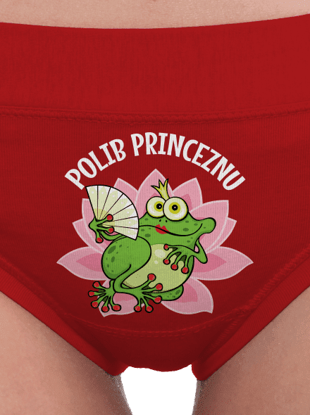 Polib princeznu a prince dámské kalhotky Red Mal