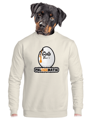 Phleggmatic unisex mikina bez kapuce Off White