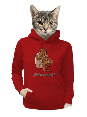 Pletu si povely dámská mikina klokanka Red Mal