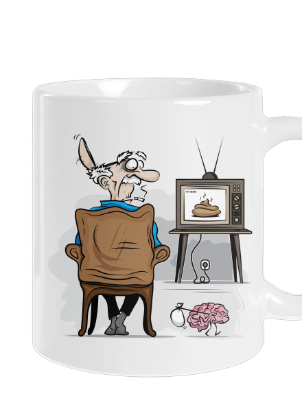 TV News klasický hrnek White