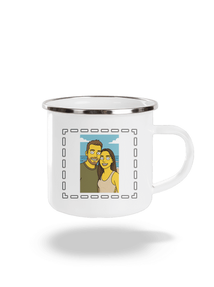 Simpsonovi z vlastní fotky plecháček White