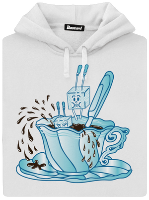 Cukroholik dámská mikina klokanka White