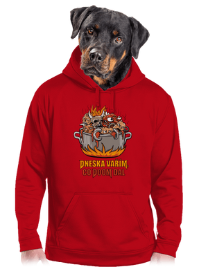 Co Doom dal pánská mikina klokanka Red