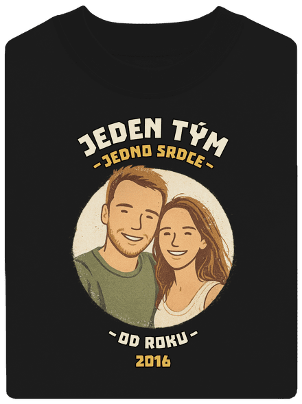 Jeden tým z vlastní fotky unisex mikina bez kapuce Black