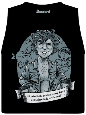 B14: Léto s kovbojem dámské tílko volné Black