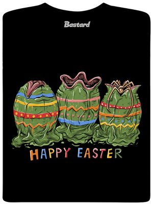 Happy Easter pánské dlouhý rukáv Black