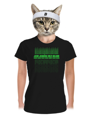 Jednička mezi nulami dámské sportovní tričko Black