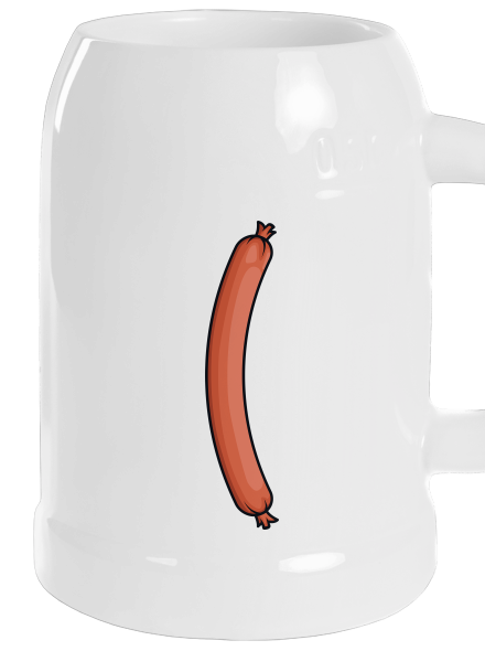 Párek a rohlík půllitr White