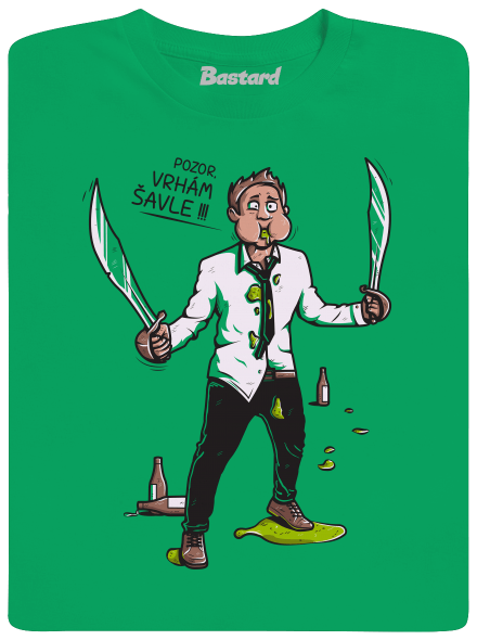 Vrhám šavle dětské tričko Kelly Green