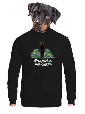 unisex mikina bez kapuce