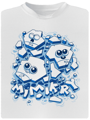 Ledové mimikry dětské sportovní tričko White