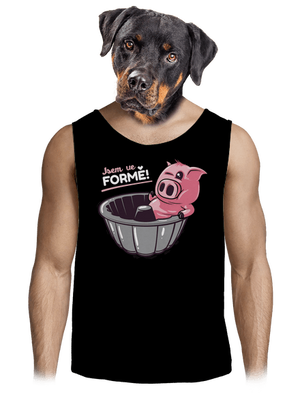 Ve formě pánské tílko Black