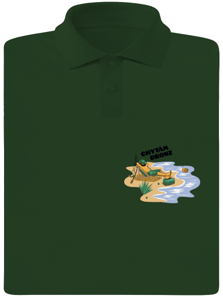 Chytám bronz pánská polokošile Bottle Green Mal